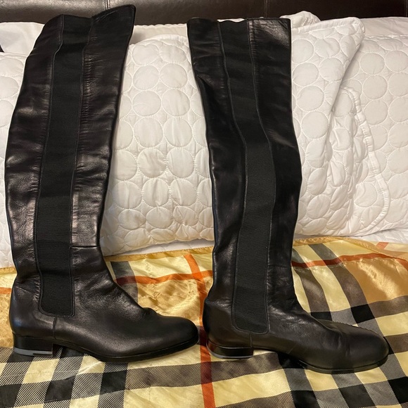 Genuine Leather Over The Knee Boot - Picture 1 of 5